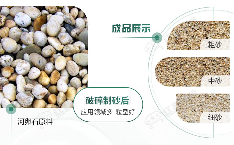 河卵石制沙劃算嗎？河卵石制沙機(jī)出來的沙商混站能用嗎？