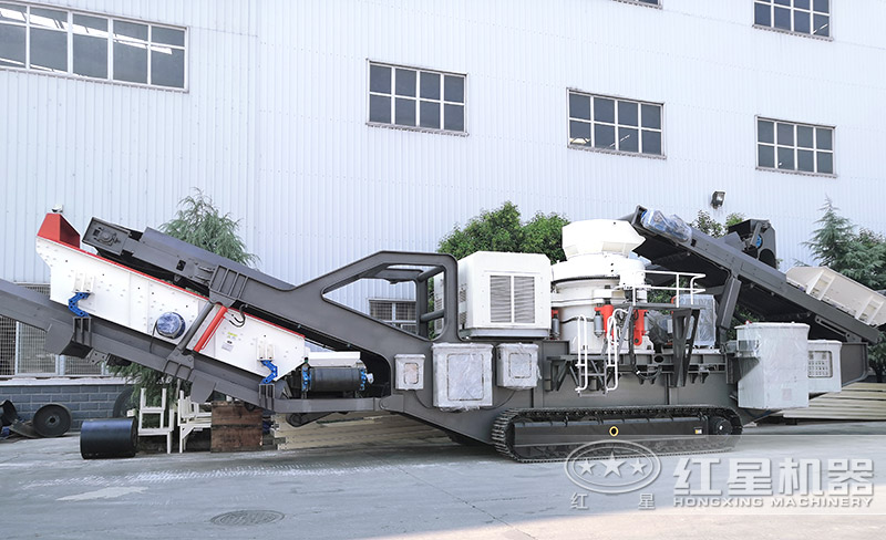履帶圓錐破碎機(jī)，遙控移動(dòng)